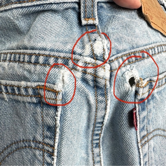 Levi’s 550 90s Vintage Women’s Jeans Relaxed Fit Tapered Leg 27 - Picture 15 of 16